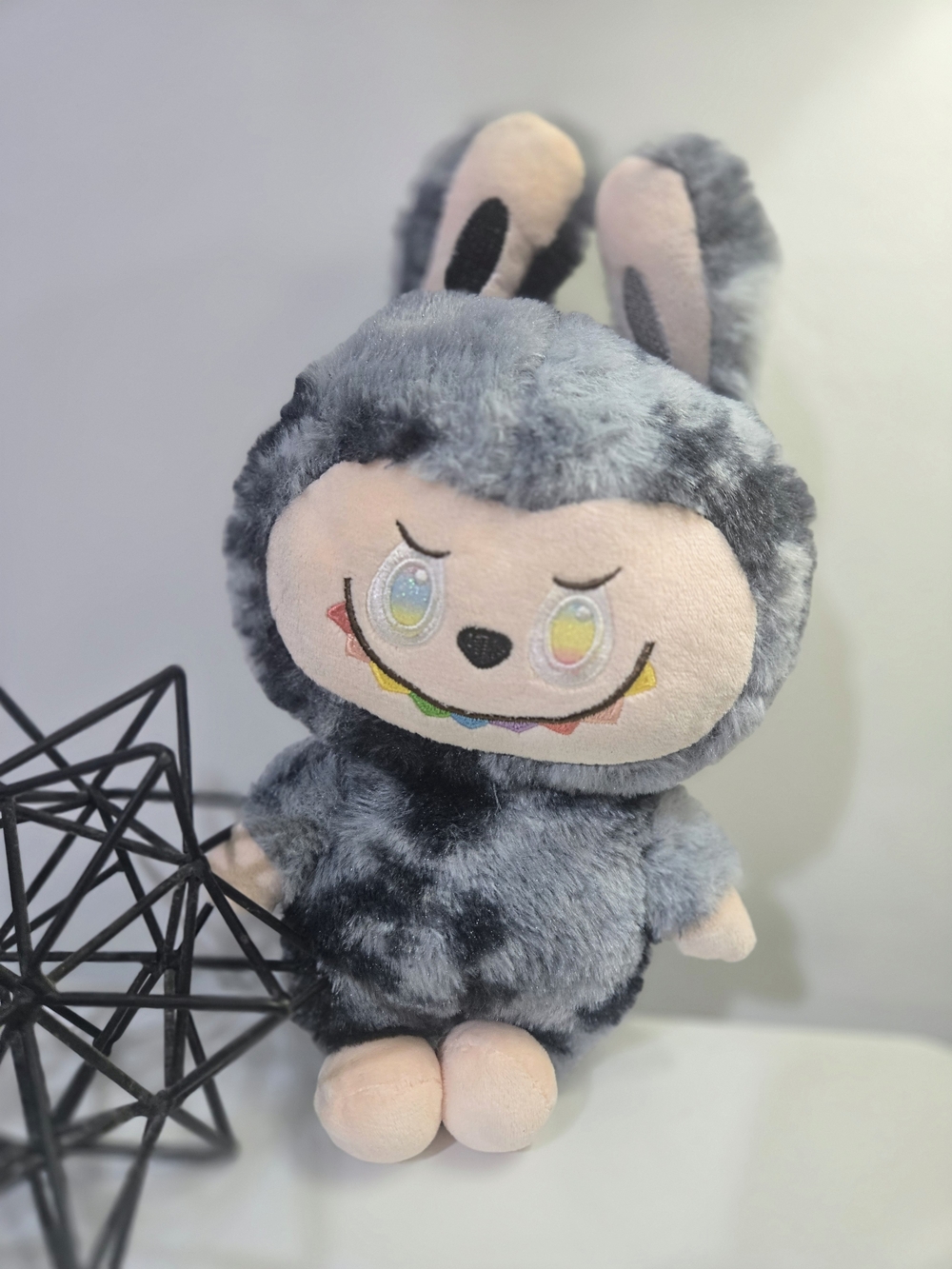 Pop Mart Labubu The Monsters Grey Plush Doll – New Without Tags